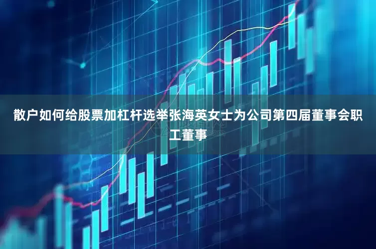 散户如何给股票加杠杆选举张海英女士为公司第四届董事会职工董事