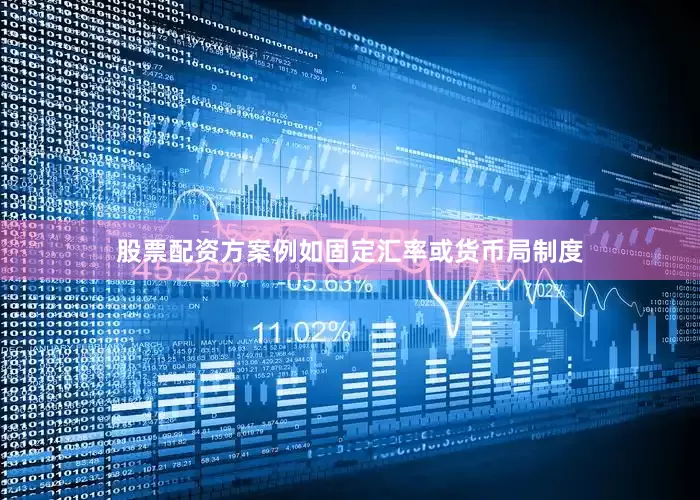 股票配资方案例如固定汇率或货币局制度